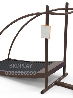 บริหารขา-สะโพก (แบบลู่เดินลูกกลิ้ง+บิดเอว)เครื่องออกกำลังกาย, กลางแจ้ง, ลานกีฬา, อเนกประสงค์, สนามกีฬา