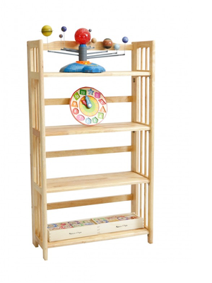 ชั้นวางสิ่งของหนูน้อย 4 ชั้น , เฟอร์นิเจอร์ , เฟอร์นิเจอร์ไม้ , เฟอร์นิเจอร์เด็ก ,ชั้นวางหนังสือ , ชั้นไม้ ขนาด: 30 x 70 x 125 ซม.