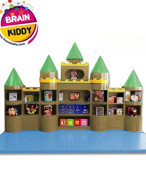 ชั้นวางปราสาทชุดใหญ่ เฟอร์นิเจอร์เด็ก ,ชั้นวางของไม้,ตู้ไม้, ชั้นวางของเด็ก, โรงเรียนอนุบาล, เนอสเซอรี่, ห้องเด็กเล่น, kidszone พร้อมส่ง