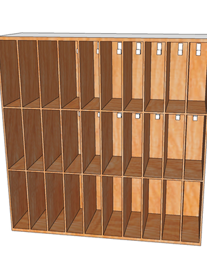 ที่เก็บแก้ว, แขวนแปรงและผ้าเช็ดหน้า 30 ช่อง , ตู้ไม้,เฟอร์นิเจอร์เด็กสั่งทำตามสีและขนาดได้ , เฟอร์นิเจอร์ไม้ , เฟอร์นิเจอร์เด็ก ขนาด 39 x 122 x 124 ซม.