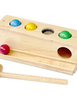 ค้อนตอกลูกกลิ้ง , ของเล่นไม้, ของเล่นเสริมพัฒนาการ, ของเล่นเด็กอนุบาล, สื่อการสอนเด็กอนุบาล