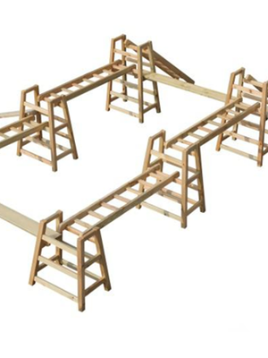 บันไดทรงตัว ปีนป่ายไม้ ปีนป่ายเชือก,ของเล่นสนาม,เครื่องเล่นสนามไม้ งานนำเข้า สั่งผลิต