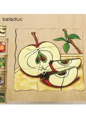 เกมปริศนา-ผลไม้และผัก-แอปเปิล, ของเล่นไม้, ของเล่นเสริมพัฒนาการ, ของเล่นเด็กอนุบาล, สื่อการสอนเด็กอนุบาล