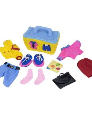 ชุดกระเป๋าเครื่องแต่งกายนุ่มนิ่ม 12 ชิ้น,ของเล่นเสริมพัฒนาการ ,ของเล่นเสริมทักษะ,ของเล่นเด็ก, สื่อการสอนอนุบาล