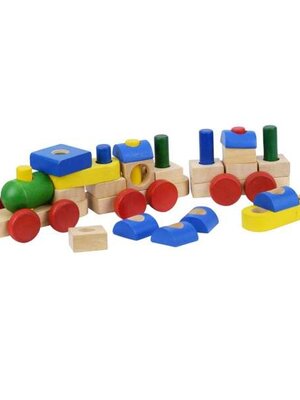 ชุดตัวต่อรถไฟ รถไฟไม้ชิ้นอ้วนหลากสีสัน ของเล่นเสริมพัฒนาการ ,ของเล่นเสริมทักษะ,ของเล่นเด็ก, สื่อการสอนอนุบาล, พร้อมส่ง