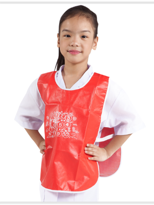 1319 เอี๊ยมยางกันเปื้อน (เล็ก) (2-4 ปี)