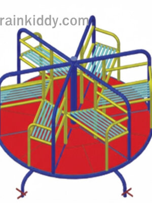 คอกหมุน 6 ที่นั่ง ม้าหมุน, เครื่องเล่นสนามกลางแจ้ง , เครื่องเล่นสนามแบบเหล็ก,ชิงช้า,สไลเดอร์,โยกเยกเหล็ก, ม้าหมุน, OutdoorPlayground, ราคาโรงงาน ขนาด 120x120x80 ซม.