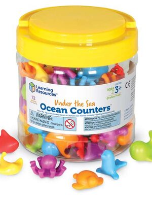 ชุดตัวนับจำนวนสัตว์ในมหาสมุทร สื่อการสอนอนุบาล,ปฐมวัย,ของเล่นเสริมพัฒนาการ, ของเล่นเสริมทักษะ