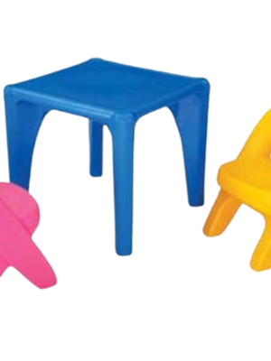 โต๊ะพร้อมเก้าอี้เด็ก ชุดkiddy พลาสติกหนามาก เฟอร์นิเจอร์เด็ก Leonardo พร้อมส่ง ขนาด 58*58*52 ซม.