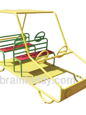 หัดขับรถยนต์, รถเหล็ก รถเด็กหัดขับ เครื่องเล่นสนามกลางแจ้ง , เครื่องเล่นสนามแบบเหล็ก OutdoorPlayground, ราคาโรงงาน ขนาด 100x170x150 ซม.