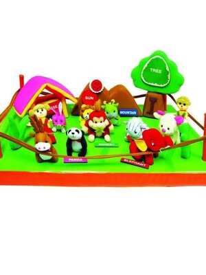 สวนสัตว์สอนภาษานุ่มนิ่ม, ของเล่นเสริมทักษะ,ของเล่นเสริมพัฒนาการเด็ก, สือการสอนครูปฐมวัย, พร้อมส่ง