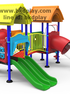 S-BAR-54ชุดหอสไลด์ 80 +ท่อลอดสั้น +บาร์โหน เครื่องเล่นสนามกลางแจ้ง เหล็ก ของเล่น สั่งทำ 10-20 วัน ขนาด 530x920x330 ซม.