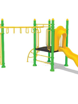 ชุดรวมB ชุดหอสไลด์ 80 +บาร์โหน เครื่องเล่นสนามกลางแจ้ง,เครื่องเล่นสนามแบบเหล็ก,สไลเดอร์,ปีนป่าย,ครุภัณฑ์สนามเด็กเล่น,งบสพฐ,สินค้าผลิตในไทย ขนาด 380 x 380 x 230 ซม.