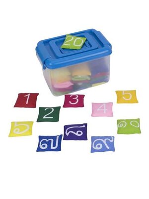 ชุดถุงถั่วตัวเลข ไทย อารบิก 20 ชิ้น สื่อการสอนอนุบาล,ปฐมวัย,ของเล่นเสริมพัฒนาการ, ของเล่นเสริมทักษะ