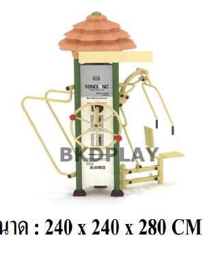 เครื่องออกกำลังกาย กลางแจ้ง ชุดสถานี บริหาร K ลานกีฬา อเนกประสงค์ สนามกีฬา