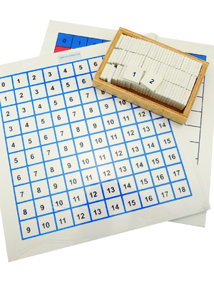 กระดานบวกเลขด้วยไม้ชิ้นเล็ก,บอร์ดเกมตัวเลข 1-100,Hundred Board Game, กระดานตัวเลข,ของเล่นไม้, ของเล่นเสริมพัฒนาการ,สื่อการสอนปฐมวัย,สื่อการสอนคณิตศาสตร์,พร้อมส่ง