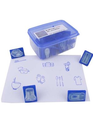 ชุดตรายางของใช้ของเรา 24 ชิ้น, ตรายาง ,ตราปั๊ม ,สื่อการสอน, พร้อมส่ง