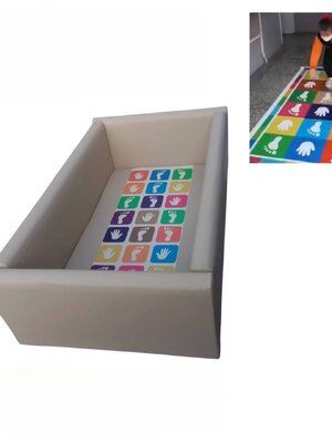 BRN-J-05680 คอกกั้นเด็กฝึกกระโดด, เตียงเด็ก,เบาะนุ่ม,คอกกั้น,บ่อบอล,เครื่่องเล่นในร่ม, หนัง pvc, พร้อมส่ง, ขนาด : 106x198 ซม.