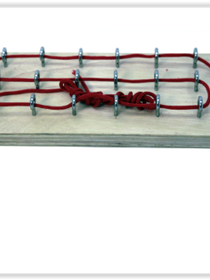 1505 กระดานห่วงร้อยเชือก ของเล่นเสริมพัฒนาการ ,ของเล่นเสริมทักษะ,ของเล่นเด็ก, สื่อการสอนอนุบาล