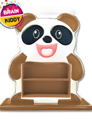 ชั้นวางหมีแพนด้าจอมแก่น เฟอร์นิเจอร์เด็ก ,ชั้นวางของไม้,ตู้ไม้, ชั้นวางของเด็ก, โรงเรียนอนุบาล, เนอสเซอรี่, ห้องเด็กเล่น, kidszone พร้อมส่ง