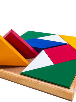 จิ๊กซอไม้ เรขาคณิต ของเล่นไม้, ของเล่นเสริมพัฒนาการ,มอนเตสเซอรี่,ของเล่น,สื่อการสอนปฐมวัย