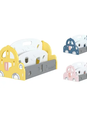 ตะกร้าหนังสือรถยนต์,ชั้นวางหนังสือ2ชั้น,เฟอร์นิเจอร์เด็ก,ชั้นใส่หนังสือ ขนาด 34x66x72 ซม.