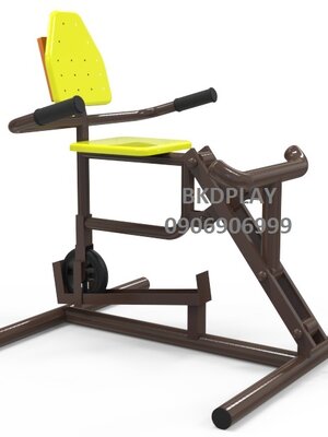 บริหารขา-ลดหน้าท้อง (แบบถีบล้อยาง) เครื่องออกกำลังกาย, กลางแจ้ง, ลานกีฬา, อเนกประสงค์, สนามกีฬา