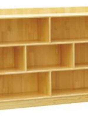 ชั้นวางของ 7 ช่อง เฟอร์นิเจอร์เด็ก ,ชั้นวางของไม้,ตู้ไม้, ชั้นวางของเด็ก, โรงเรียนอนุบาล, เนอสเซอรี่, ห้องเด็กเล่น, kidszone สินค้าสั่งนำเข้า ชนาด 30x120x80 ซม.