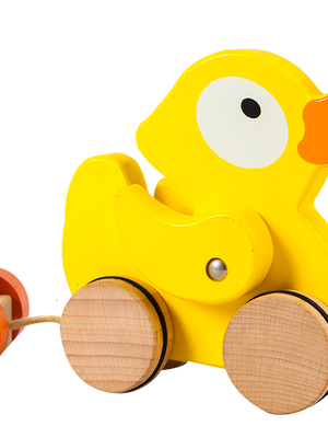 รถลากเป็ดน้อย , ของเล่นไม้, ของเล่นเสริมพัฒนาการ, ของเล่นเด็กอนุบาล, สื่อการสอนเด็กอนุบาล