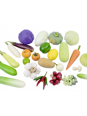 เซ็ตผัก 25 เเบบ ของเล่น อาหาร จำลอง สื่อการสอน ของเล่นเสริมพัฒนาการ