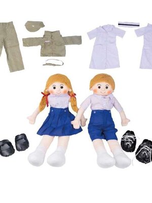 ชุดตุ๊กตาฝึกแต่งตัวนุ่มนิ่ม, ของเล่นเสริมทักษะ,ของเล่นเสริมพัฒนาการเด็ก, สือการสอนครูปฐมวัย, พร้อมส่ง