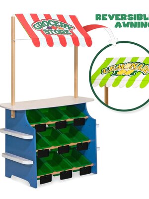 ร้านซุปเปอร์ขอยผัก ผลไม้,รถเข็นขายของ,เล่นขายผัก ผลไม้,ของเล่นบทบาทสมมติ,ของเล่นเสริมพัฒนาการ,สื่อการสอนอนุบาลพร้อมส่ง