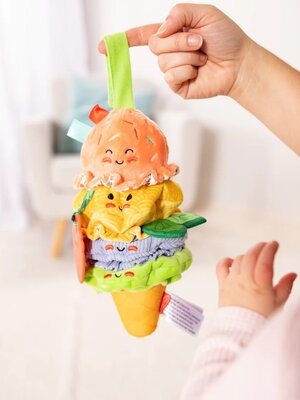 ไอศรีมนุ่มนิ่มหลากพื้นผิว เขย่ามีเสียง ของเล่นเสริมพัฒนาการเด็ก เสริมทักษะการเรียนรู้ สื่อการสอนอนุบาล พร้อมส่ง