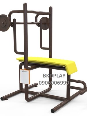 เครื่องออกกำลังกาย กลางแจ้ง ชุดอุปกรณ์ บริหารแขน หัวไหล่ หน้าอก แบบนอน ยกน้ำหนัก ลานกีฬา อเนกประสงค์ สนามกีฬา