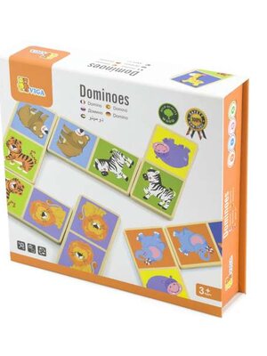 โดมิโนไม้สัตว์ป่า 28 ชิ้น ของเล่น, ของเล่นเด็ก , ของเล่นไม้, ของเล่นเสริมพัฒนาการ, ของเล่นเด็กอนุบาล, สื่อการสอนเด็กอนุบาล