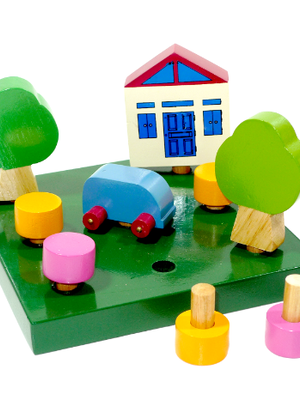 บ้านสวมหมุด สื่อการสอนอนุบาล,ปฐมวัย, ,ของเล่นเสริมพัฒนาการ, ของเล่นเสริมทักษะ