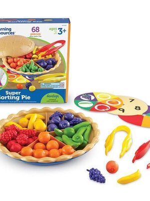 ชุดเกมพายผลไม้หรรษา ฝึกแยกสี สื่อการสอนอนุบาล,ปฐมวัย,ของเล่นเสริมพัฒนาการ, ของเล่นเสริมทักษะ