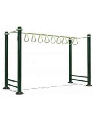 เครื่องออกกำลังกายกลางแจ้งบาร์โหนห่วง ลานกีฬา อเนกประสงค์ สนามกีฬา งานนำเข้าสำเร็จรูป พร้อมส่ง เป็นสีตามแบบเท่านั้น ขนาด 100 x290 x 220 ซม.