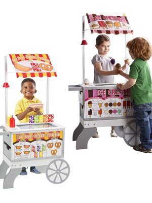 รถเข็นขายของจำลอง,ของเล่นขายไอศครีม,ของเล่นขายออทดอก,รถเข็นขายของเด็ก,ของเล่นบทบาทสมมติ,ของเล่นเสริมพัฒนาการ,สื่อการสอนอนุบาลพร้อมส่ง
