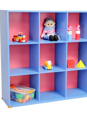 ชั้นวางสิ่งของไม้ 9 ช่อง , เฟอร์นิเจอร์ไม้ , ตู้ไม้ ชั้นไม้ , เฟอร์นิเจอร์เด็ก ,ชั้นวางหนังสือ , ชั้นไม้