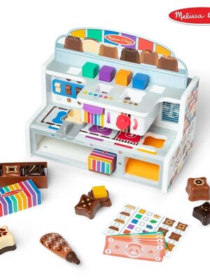 เครื่องทำช็อคโกแลตของเล่น,ร้านมินิช็อคโกแลต,ร้านขายขนม,ของเล่นบทบาทสมมติ,ของเล่นเสริมพัฒนาการ,สื่อการสอนอนุบาลพร้อมส่ง