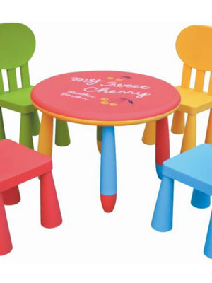 ชุดโต๊ะกลมกิจกรรมหลากสี SET 1 พร้อมเก้าอี้ 4 ที่นั่ง โต๊ะเก้าอี้นักเรียน, โต๊ะเด็ก, เก้าอี้เด็ก, อนุบาล-ประถม โต๊ะ กิจกรรม โต๊ะพลาสติกขาเหล็ก,โต๊ะเขียนหนังสือเด็ก สั่งนำเข้า โต๊ะขนาด 70*47 ซม. เก้าอี้ ขนาด 30x30x67 ซม.