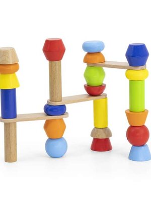 ชุดบล็อกสร้างหอคอยแสนสนุก ของเล่นเสริมพัฒนาการ, ของเล่นเด็กอนุบาล, สื่อการสอนเด็กอนุบาล พร้อมส่ง