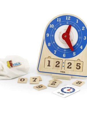 ชุดนาฬิกาไม้หรรษา เรียนรู้เวลา สื่อการสอนอนุบาล,ปฐมวัย,ของเล่นเสริมพัฒนาการ, ของเล่นเสริมทักษะ