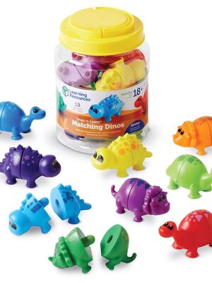 ชุดจับคู่สีไดโนเสาร์แสนสนุก สื่อการสอนอนุบาล,ปฐมวัย,ของเล่นเสริมพัฒนาการ, ของเล่นเสริมทักษะ