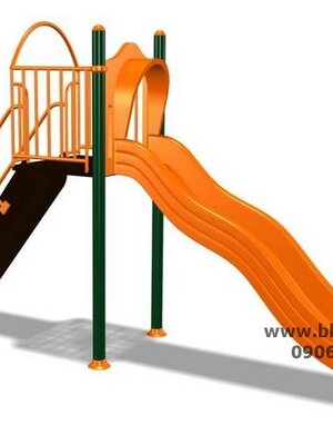 สไลเดอร์เดี่ยว120 เครื่องเล่นสนามเหล็ก เครื่องเล่นสนามกลางแจ้ง ของเล่น สั่งทำ 10-20 วัน