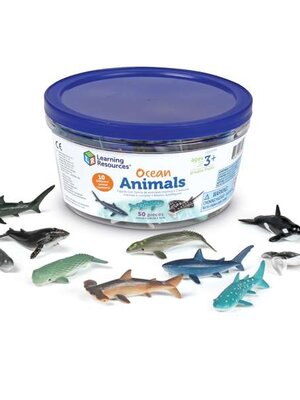 ชุดตัวนับจำนวนสัตว์ในมหาสมุทร 50 ชิ้น,ของเล่นเสริมพัฒนาการ, ของเล่นเด็กอนุบาล, สื่อการสอนคณิตศาสตร์