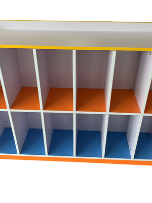 ชั้นวางของไม้ 12 ช่อง เฟอร์นิเจอร์เด็ก ชั้นวางของไม้ ตู้ไม้ ชั้นไม้ เฟอร์นิเจอร์ไม้