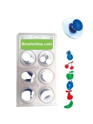 ชุดตราปั๊มผลไม้ 6 ชนิด, ตรายาง ,ตราปั๊ม ,สื่อการสอน, พร้อมส่ง