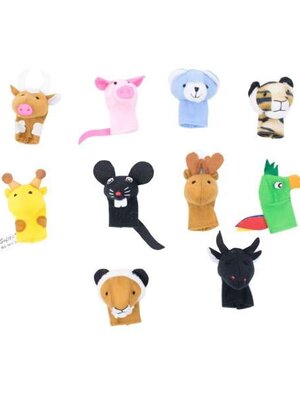 หุ่นนิ้วมือนุ่มนิ่มเพื่อนสัตว์แสนรัก, ของเล่นเสริมทักษะ,ของเล่นเสริมพัฒนาการเด็ก, สื่อการสอนครูปฐมวัย, พร้อมส่ง